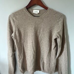 Neiman Marcus Tan Crewneck Sweater